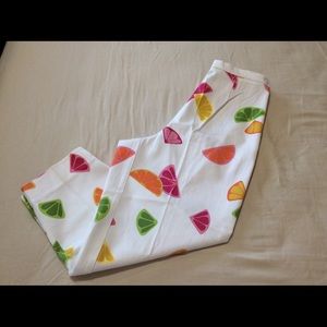 Briggs Multi Color Citrus Print Pants